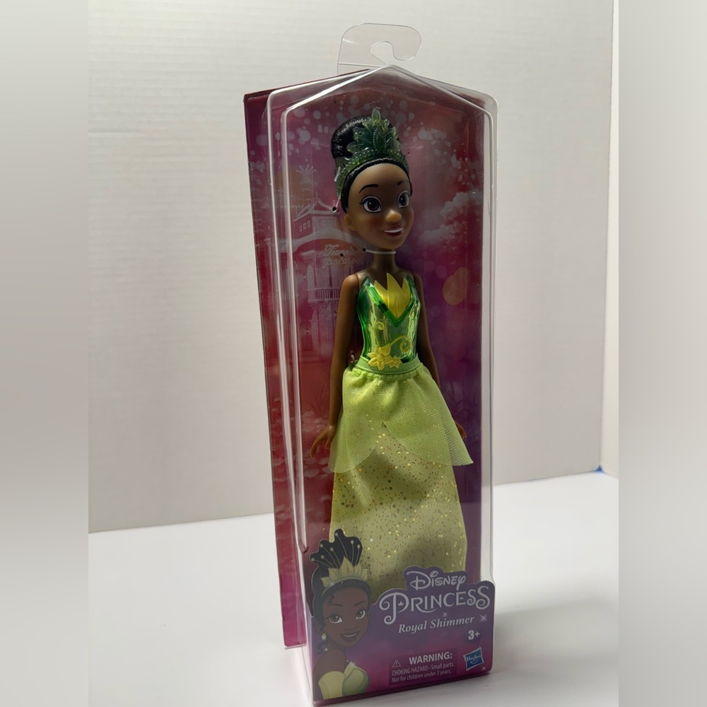 Disney Princess Tiana in Glittering Green and Yellow Gown